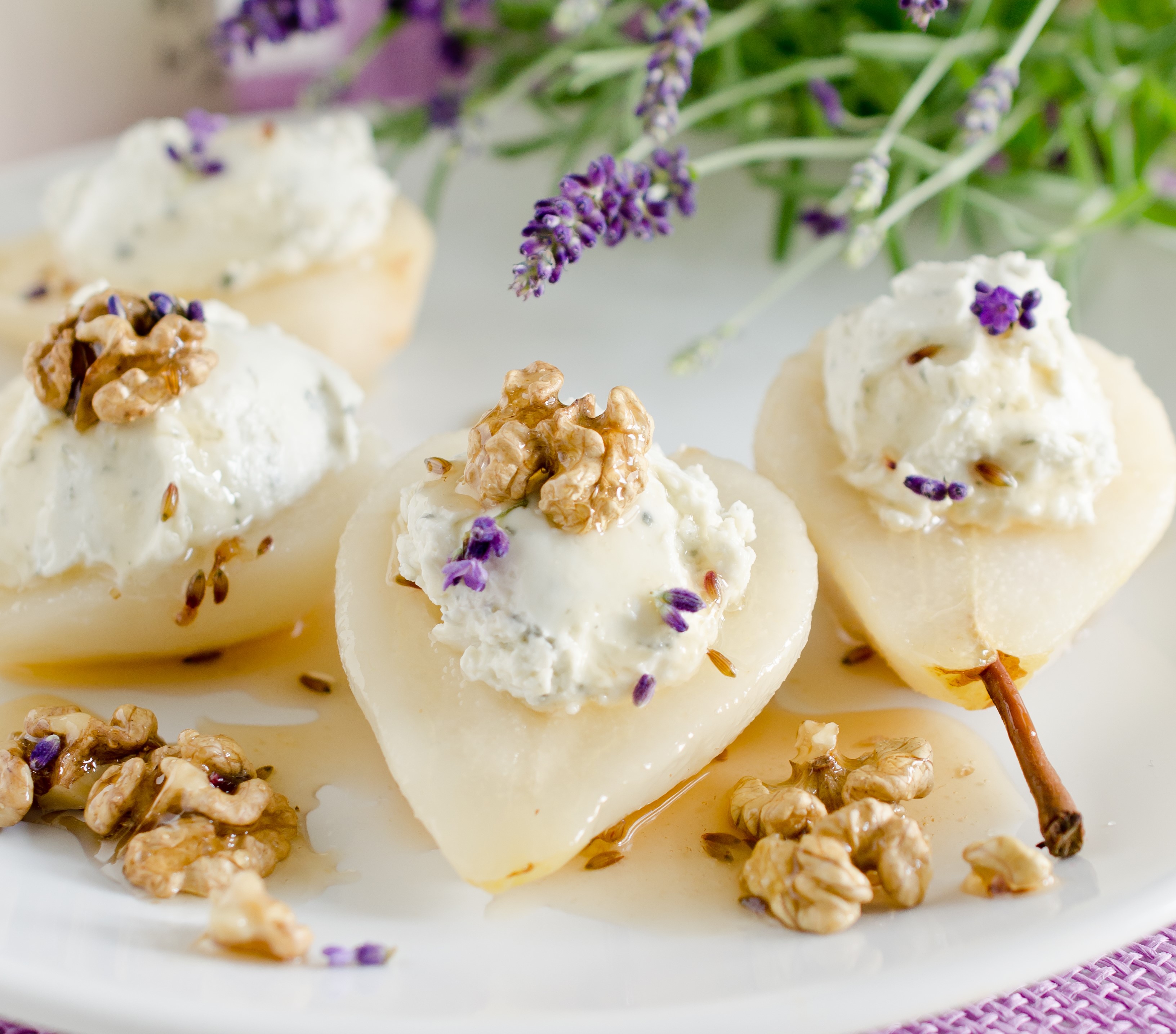 Gefüllte Birnen mit Käse